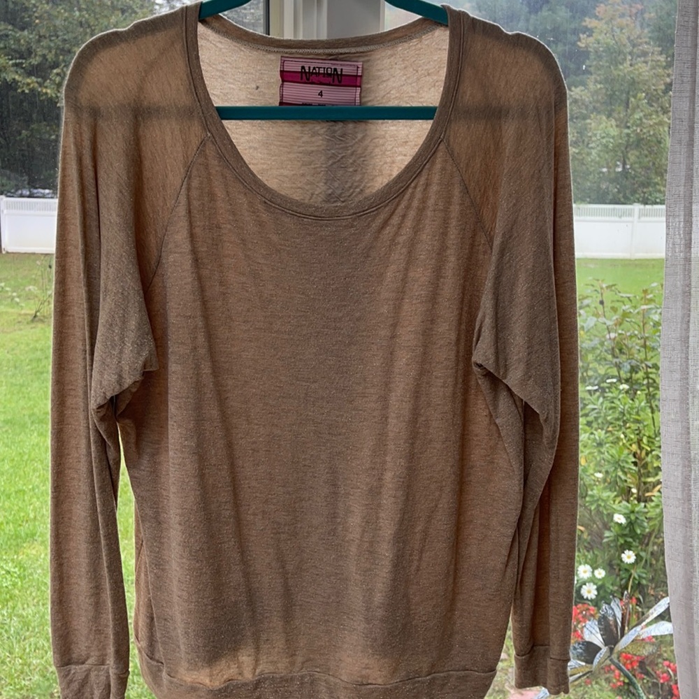 Nation gold sweater size 4